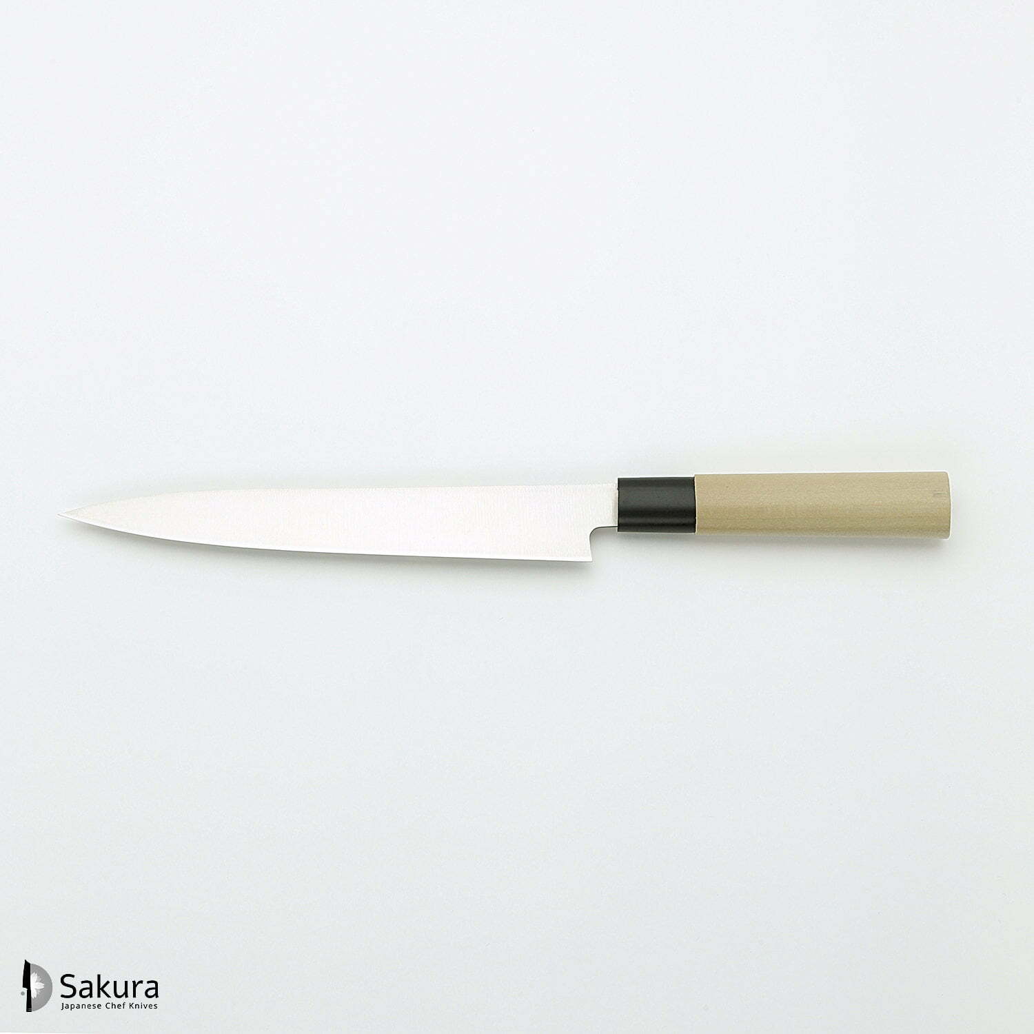 סכין חיתוך פילה דגים יָאנָאגִיבָּה 210מ״מ פלדת אל-חלד יפנית מוליבדנום ונדיום גימור מט מלוטש טוג׳ירו יפן ב cp