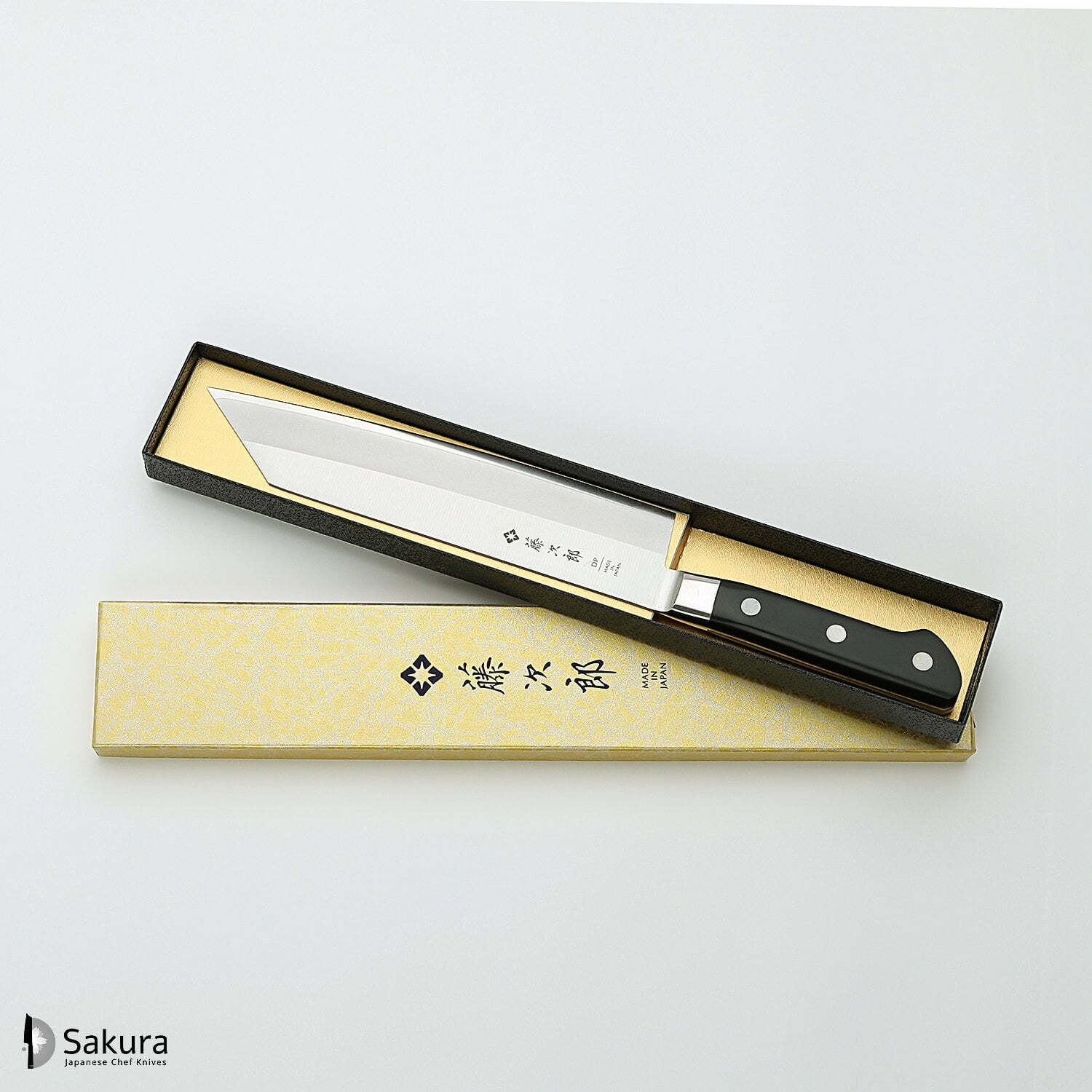 סכין שף רב-תכליתית קִּירִיצוּקֶה 210מ״מ מחוזקת 3 שכבות: פלדת פחמן יפנית VG-10 עטופה פלדת אל-חלד גימור מט מלוטש טוג׳ירו יפן