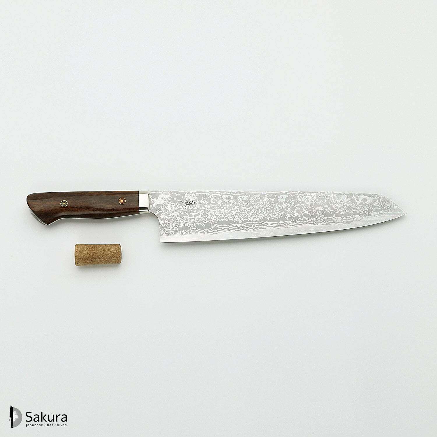 סכין שף רב-תכליתית קִּירִיצוּקֶה גִּיוּטוֹ 240מ״מ פלדת Aogami #2 יאוג׳י יושיהירו יפן