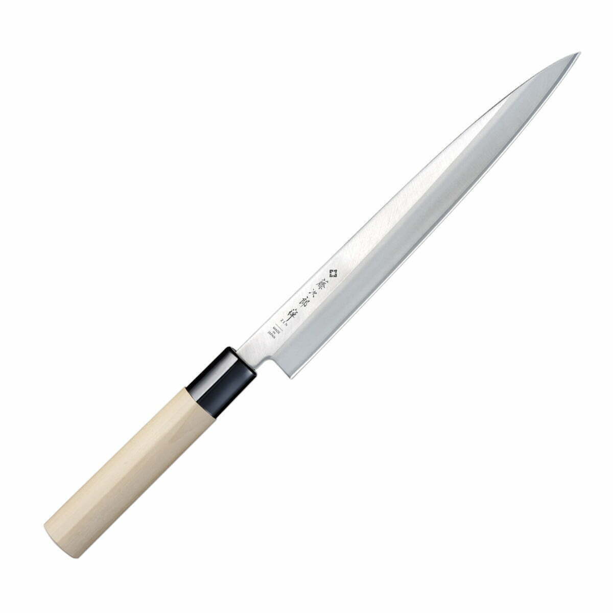 סכין חיתוך פילה דגים יָאנָאגִיבָּה 210מ״מ מחוזקת 3 שכבות: פלדת פחמן יפנית VG-10 עטופה פלדת אל-חלד גימור מט מלוטש טוג׳ירו יפן