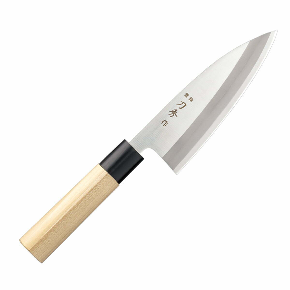 סכין פילוט דגים דֶּבָּה 150מ״מ פלדת אל-חלד יפנית מוליבדנום ונדיום גימור מט מלוטש טוג׳ירו-פוג׳י יפן SKFUJIFC-36033