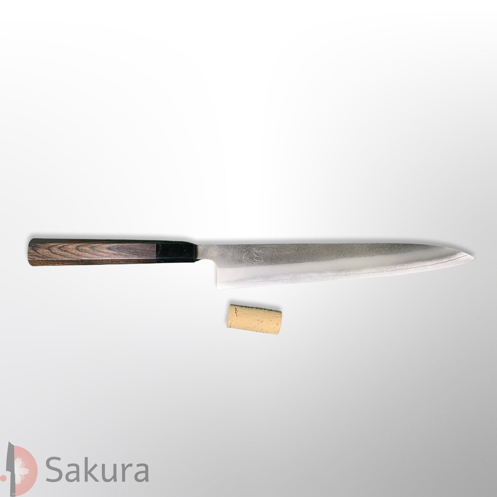 סכין חיתוך ופריסת בשר סוּגִּ’יהִיקִי 270מ״מ מחושלת בעבודת יד 3 שכבות: פלדת פחמן יפנית מתקדמת SKD גימור אל-חלד קורואוצ׳י מט חיספוס טבעי יושיקאנה יפן – SKYOSHSKDNSSUJI24024 (Copy)