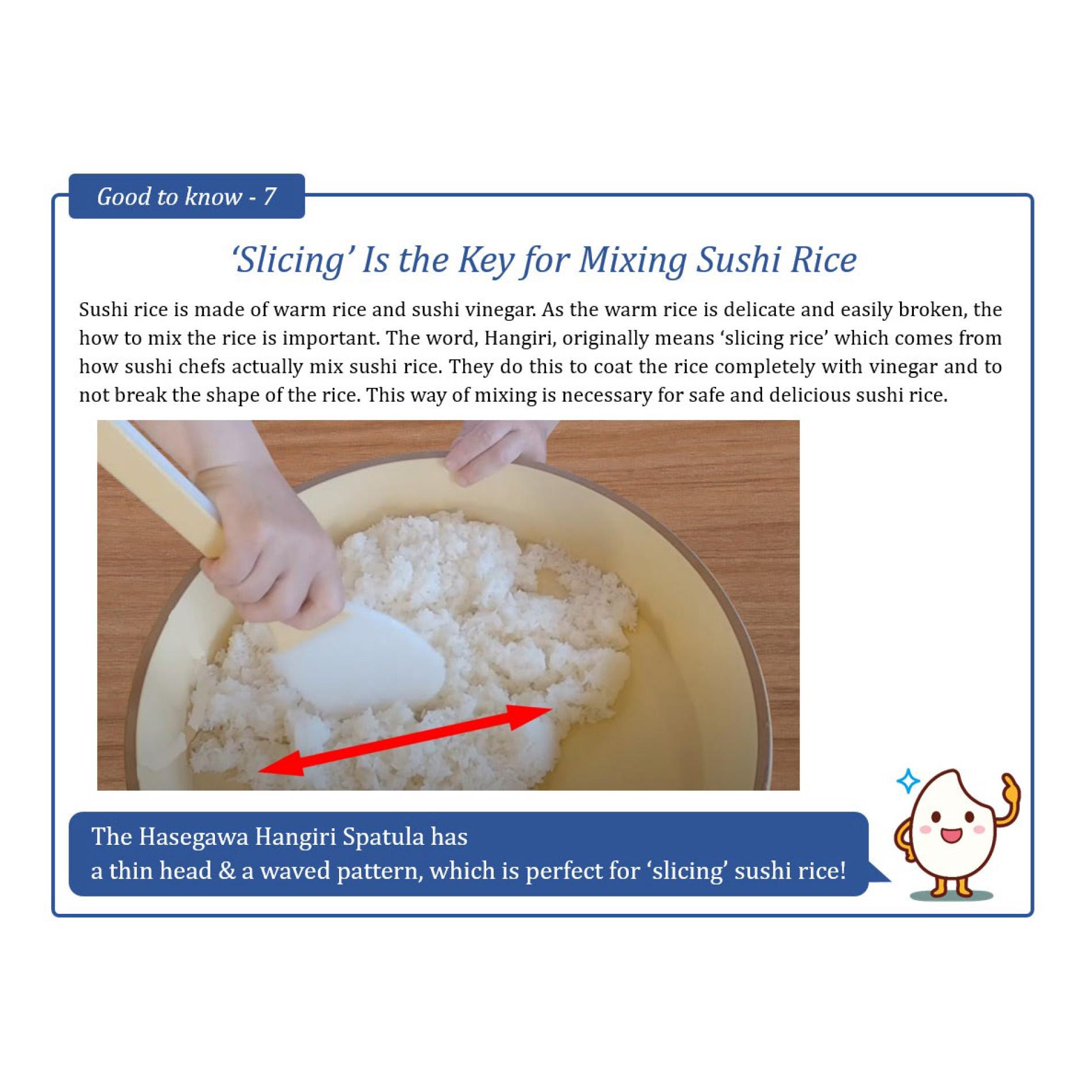 מרית האנגירי אנטי-בקטריאלית מקצועית 45 ס״מ לערבוב אורז סושי הסגאווה יפן (FSOG-45)