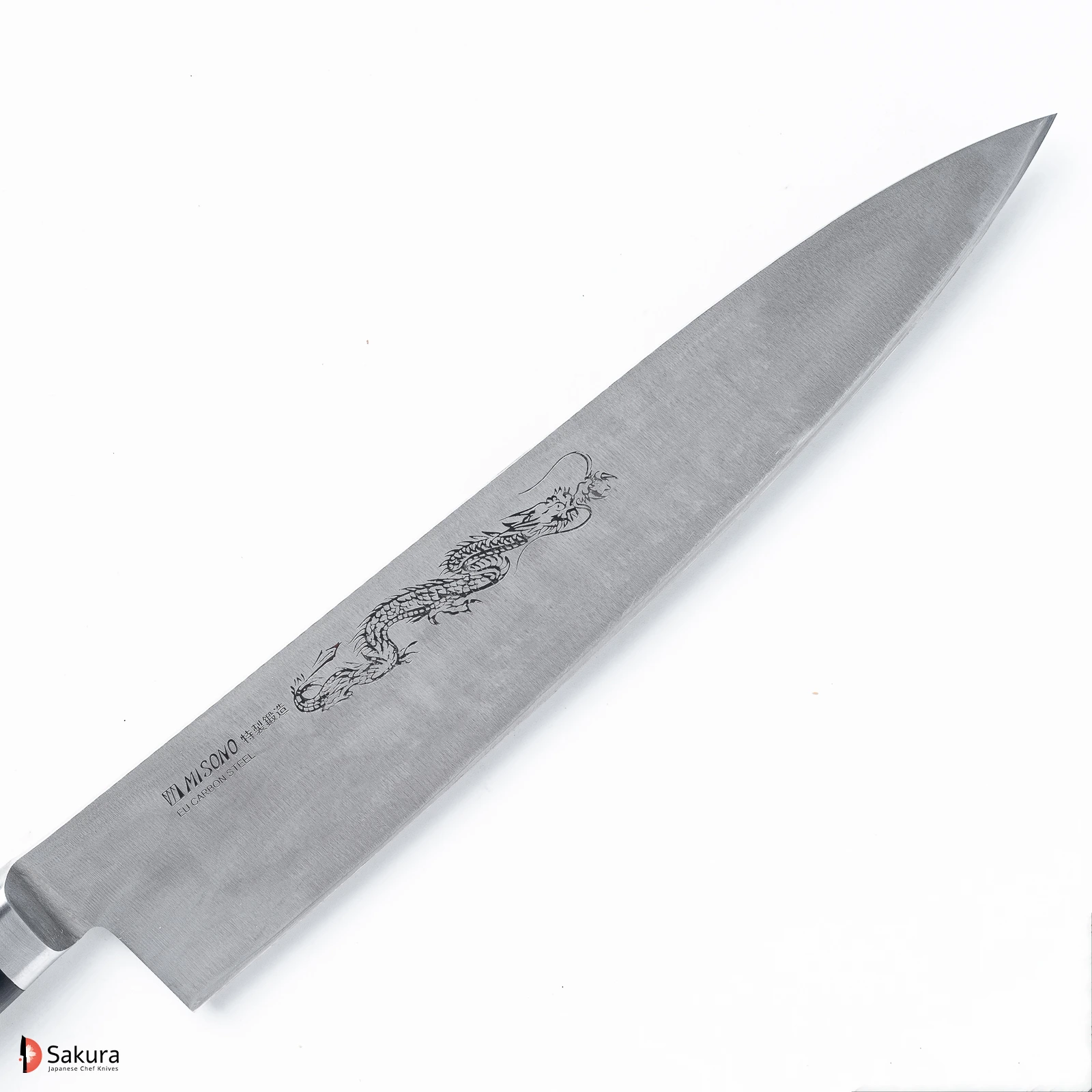 סכין שף רב תכליתית גִּיוּטוֹ 270מ״מ פלדת EU Carbon גימור מט מלוטש מיסונו יפן מק״ט SKMISMSO114D2349