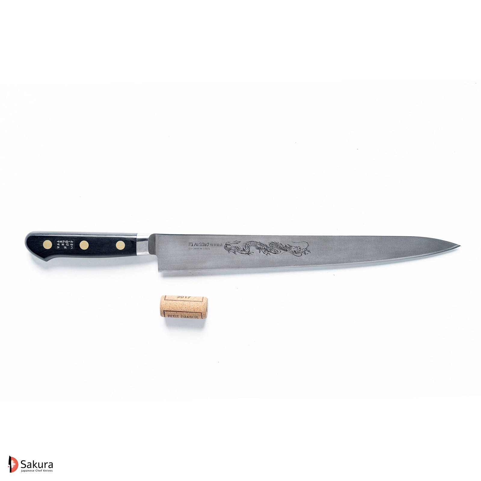 סכין פריסת בשר/דגים סוּגִּ’יהִיקִי 300מ״מ פלדת EU Carbon גימור מט מלוטש מיסונו יפן מק״ט SKMISMSO123D2349