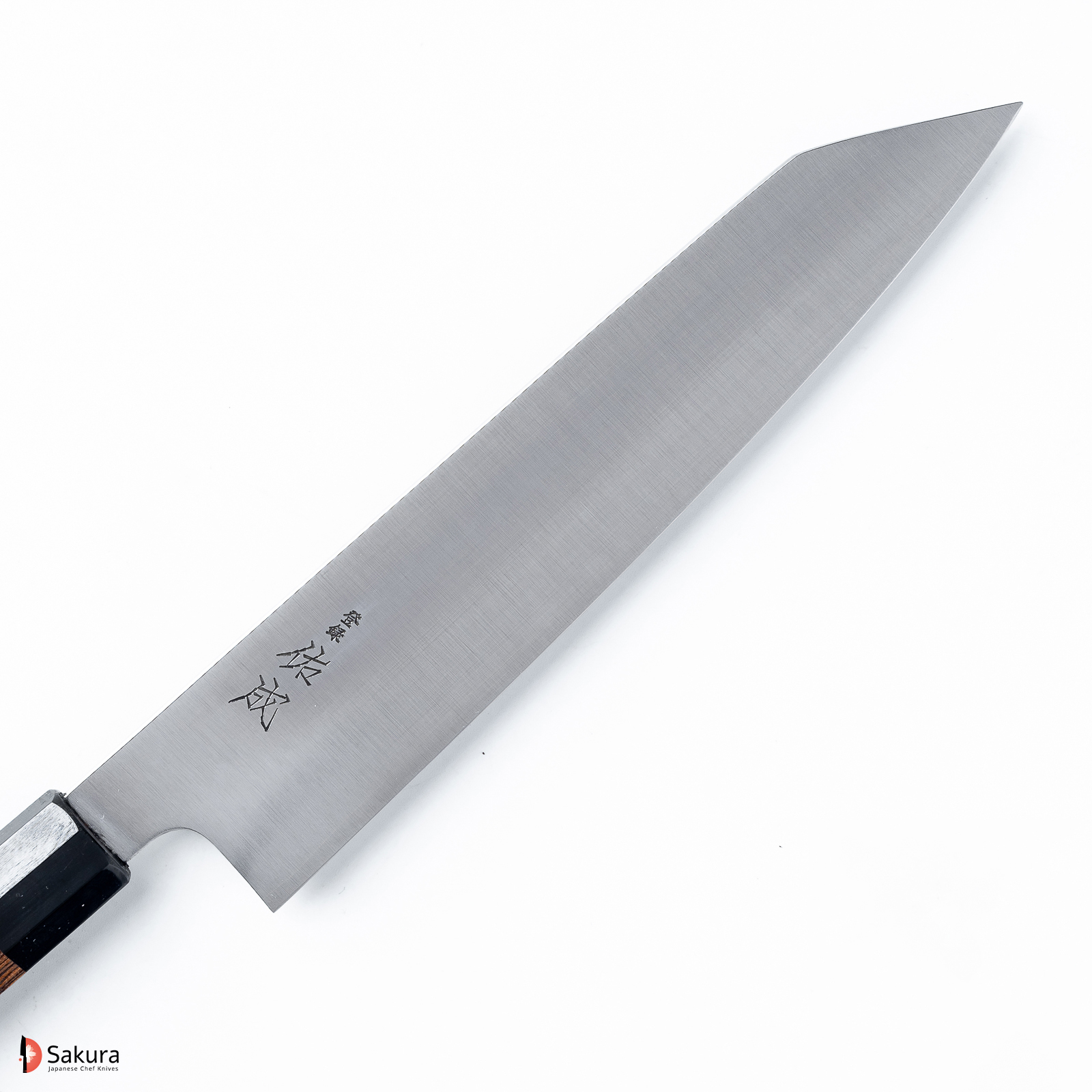 סכין שף רב תכליתית קִּירִיצוּקֶה גִּיוּטוֹ 240 מ״מ פלדת SG2 גימור מט מלוטש ידית יפנית מסורתית מתומנת עץ Bocote סוקנארי יפן מק״ט SKSUKESUK1240S32374