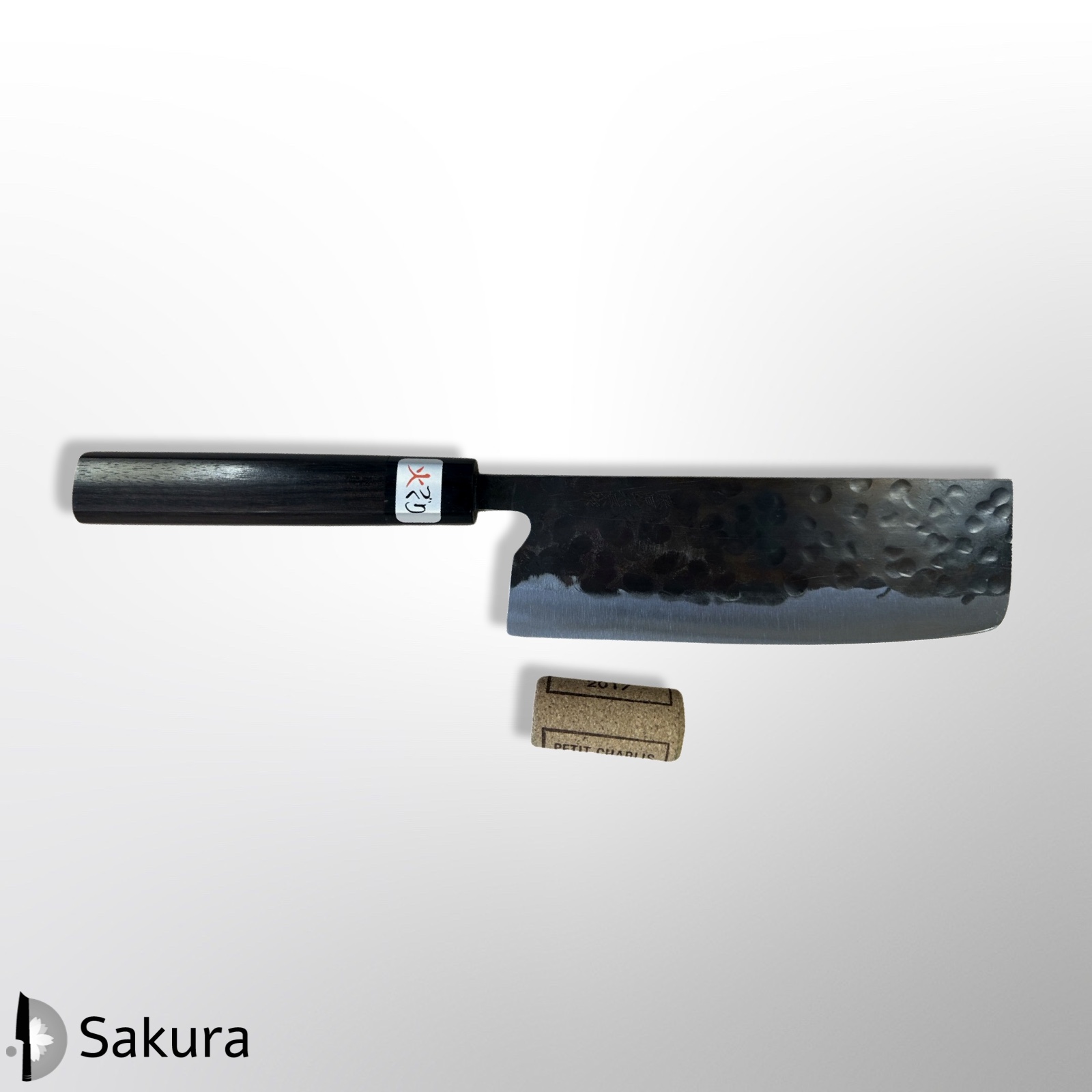 סכין ירקות נקירי 165מ״מ פלדת Aogami Super גימור קורואוצ׳י עם ריקוע פטיש פוג’יווארה טרואיאסו יפן [דנקה] מק״ט SKFTNA165ATT2373