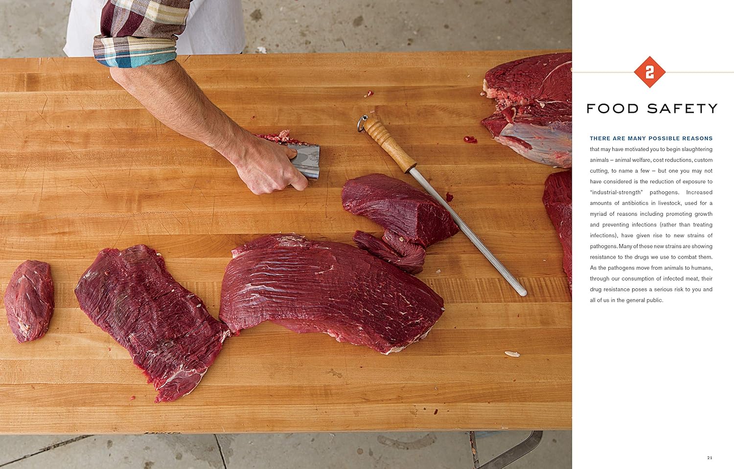 Butchering Beef: The Comprehensive Photographic Guide to Humane Slaughtering and Butchering Paperback by Adam Danforth