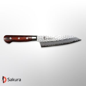 סכין רב-תכליתית בונקה 160מ״מ מחושלת בעבודת יד 33 שכבות