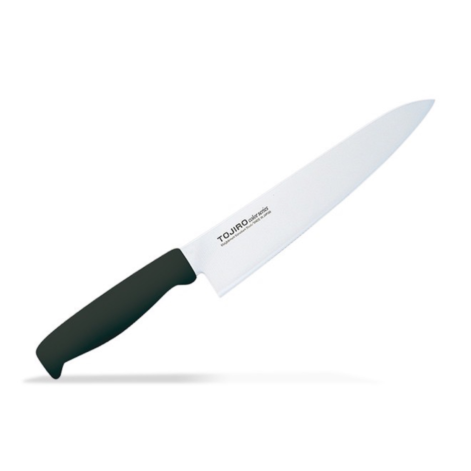 סכין שף רב-תכליתית גיוטו 210מ״מ פלדת מוליבדניום ונדיום גימור מט מלוטש ידית אלסטומר טוג׳ירו יפן [SKTOJIF-256BK1124]
