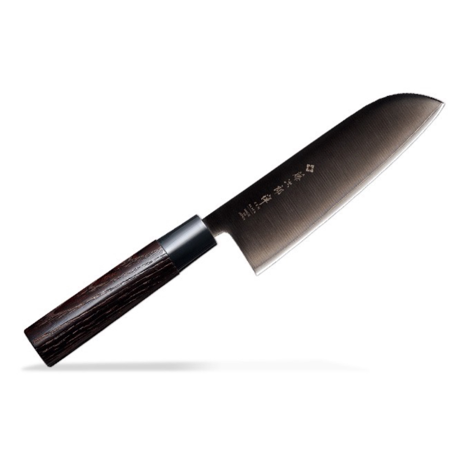 סכין מטבח רב-תכליתית סנטוקו 165מ״מ פלדת VG-10 גימור מושחר ידית עץ ערמון מסורתית טוג׳ירו יפן [SKTOJIFD-15671124]
