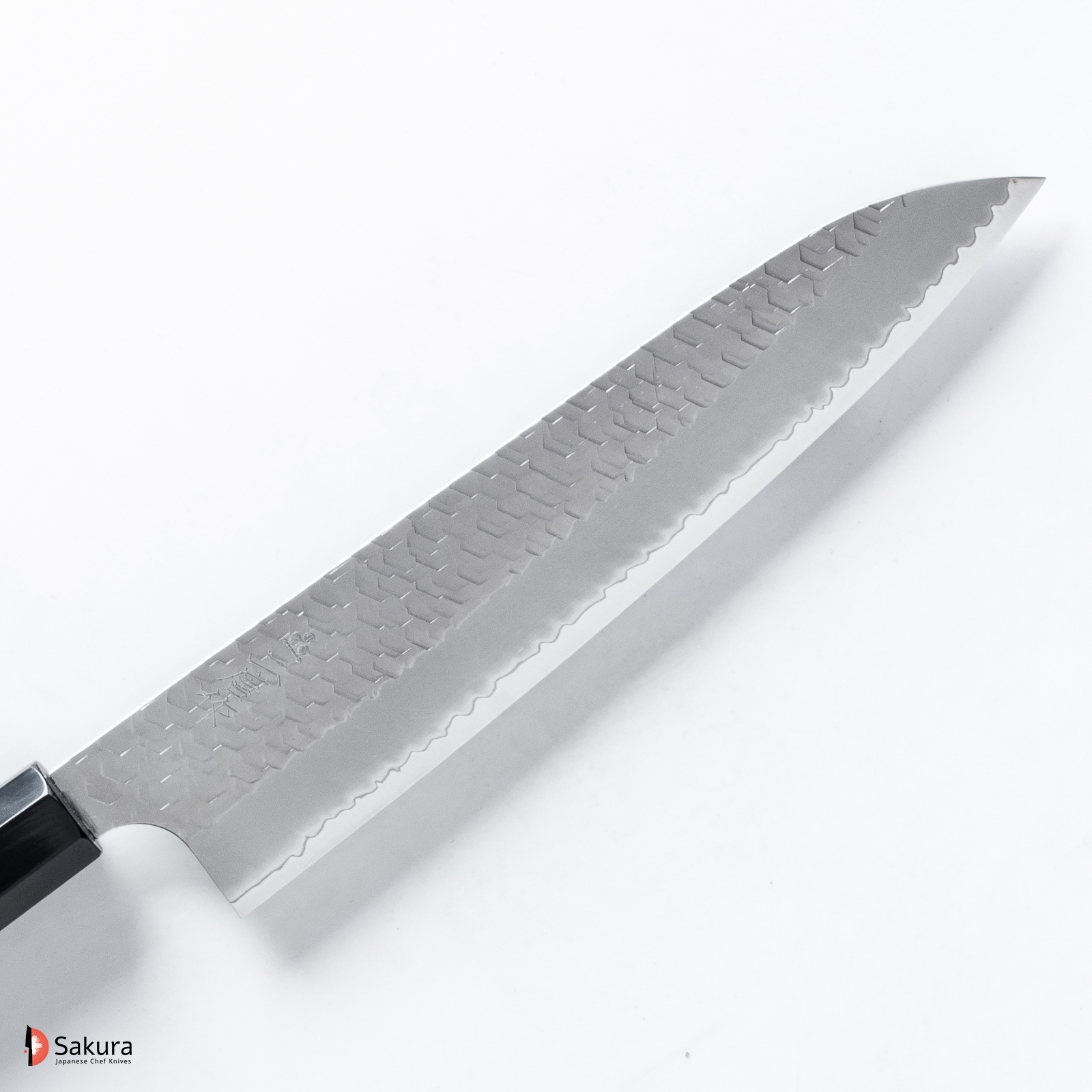 סכין שף רב-תכליתית גִּיוּטוֹ 240מ״מ פלדת R2/SG2 גימור מיגאקי מבריק עם ריקוע פטיש ניגארה יפן [SKNIGASG2MTGYU240_16]