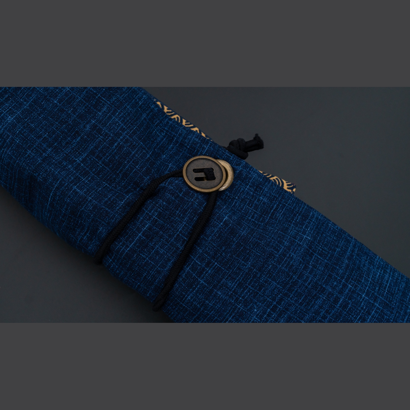 תיק סכינים מקצועי 6 כיסים בד קימונו היטוהירה יפן כותנה, דגם 001