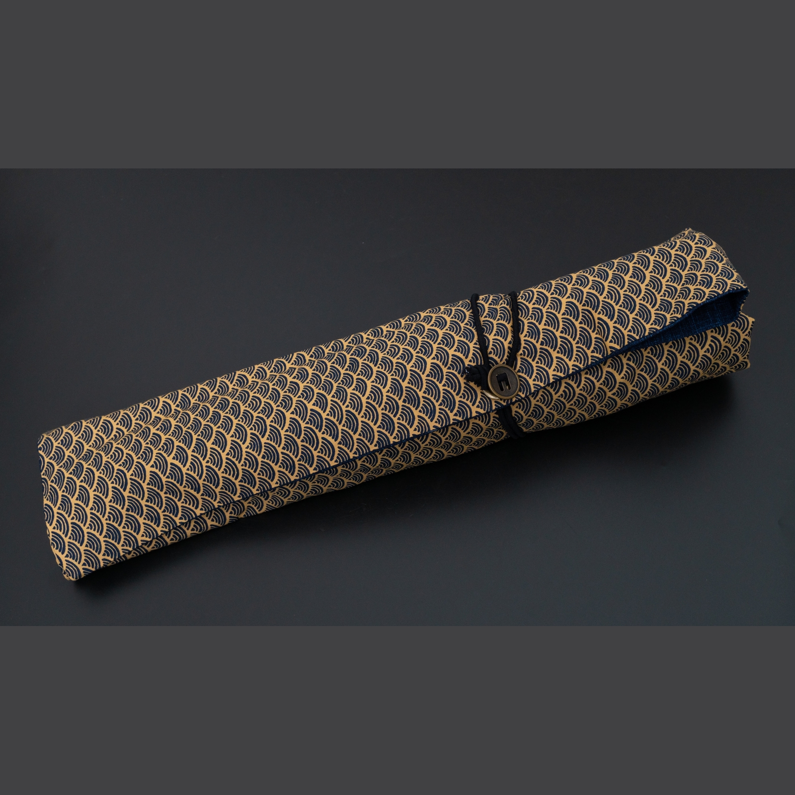 תיק סכינים מקצועי 6 כיסים בד קימונו היטוהירה יפן