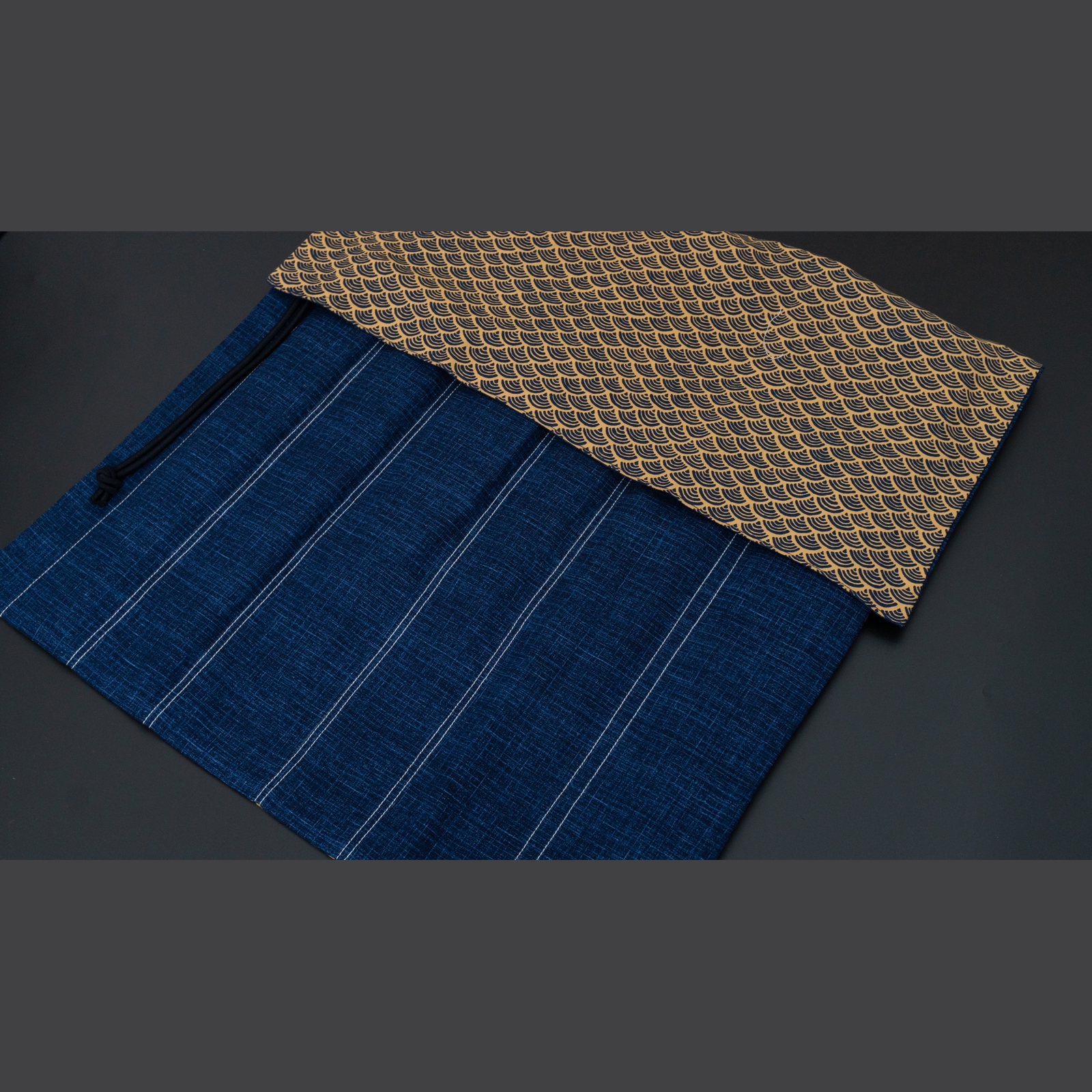 תיק סכינים מקצועי 6 כיסים בד קימונו היטוהירה יפן