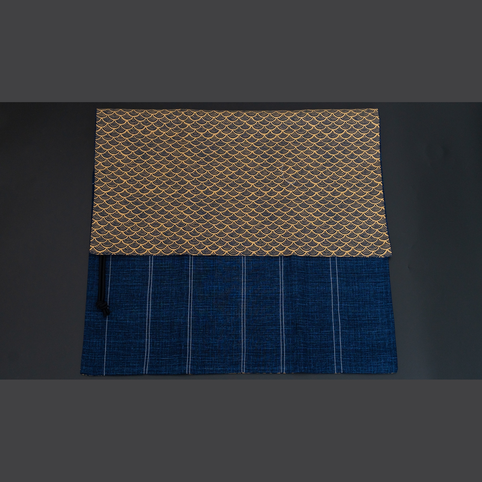 תיק סכינים מקצועי 6 כיסים בד קימונו היטוהירה יפן