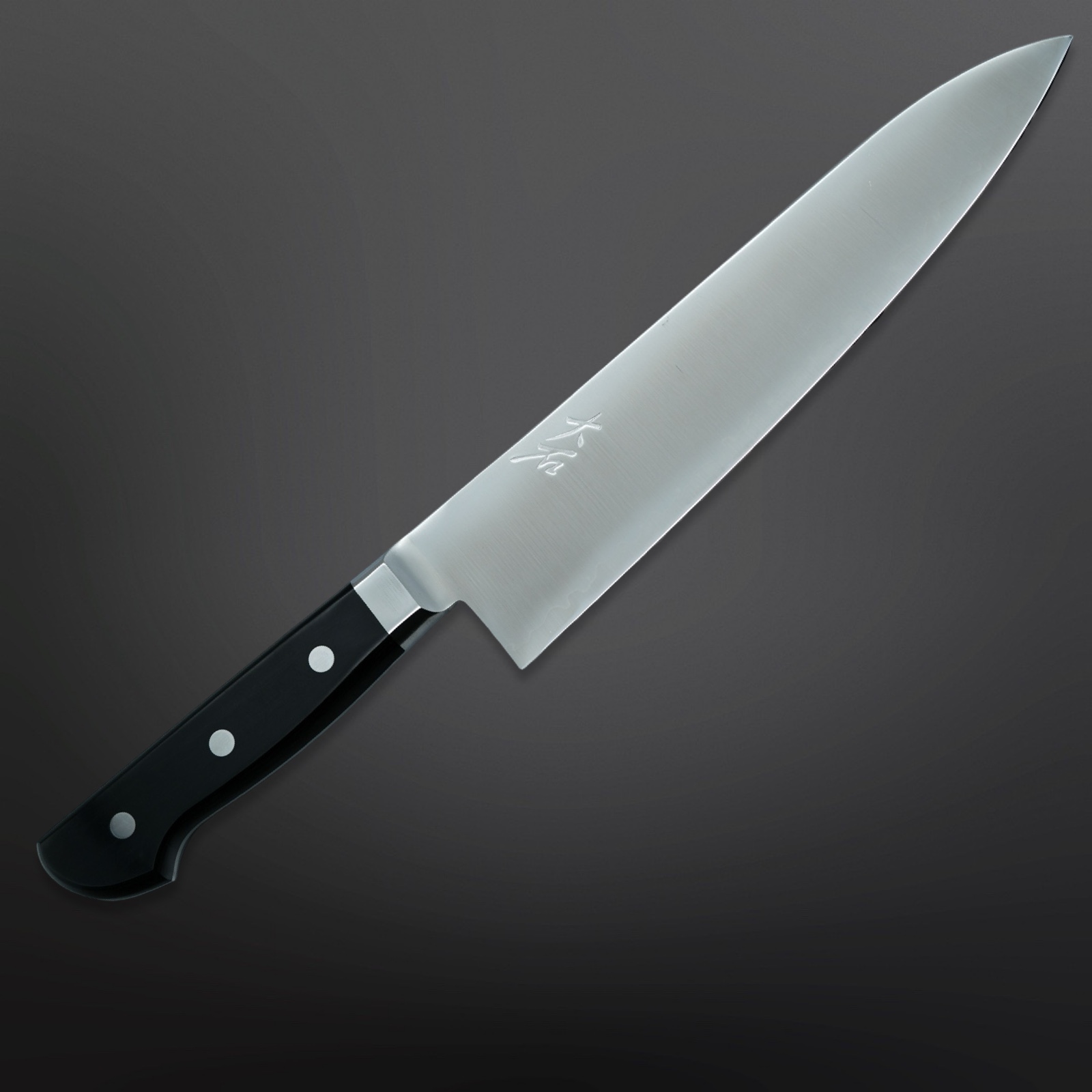 סכין שף גיוטו 210 מ״מ VG-5 גימור מבריק ידית מערבית אוהישי יפן