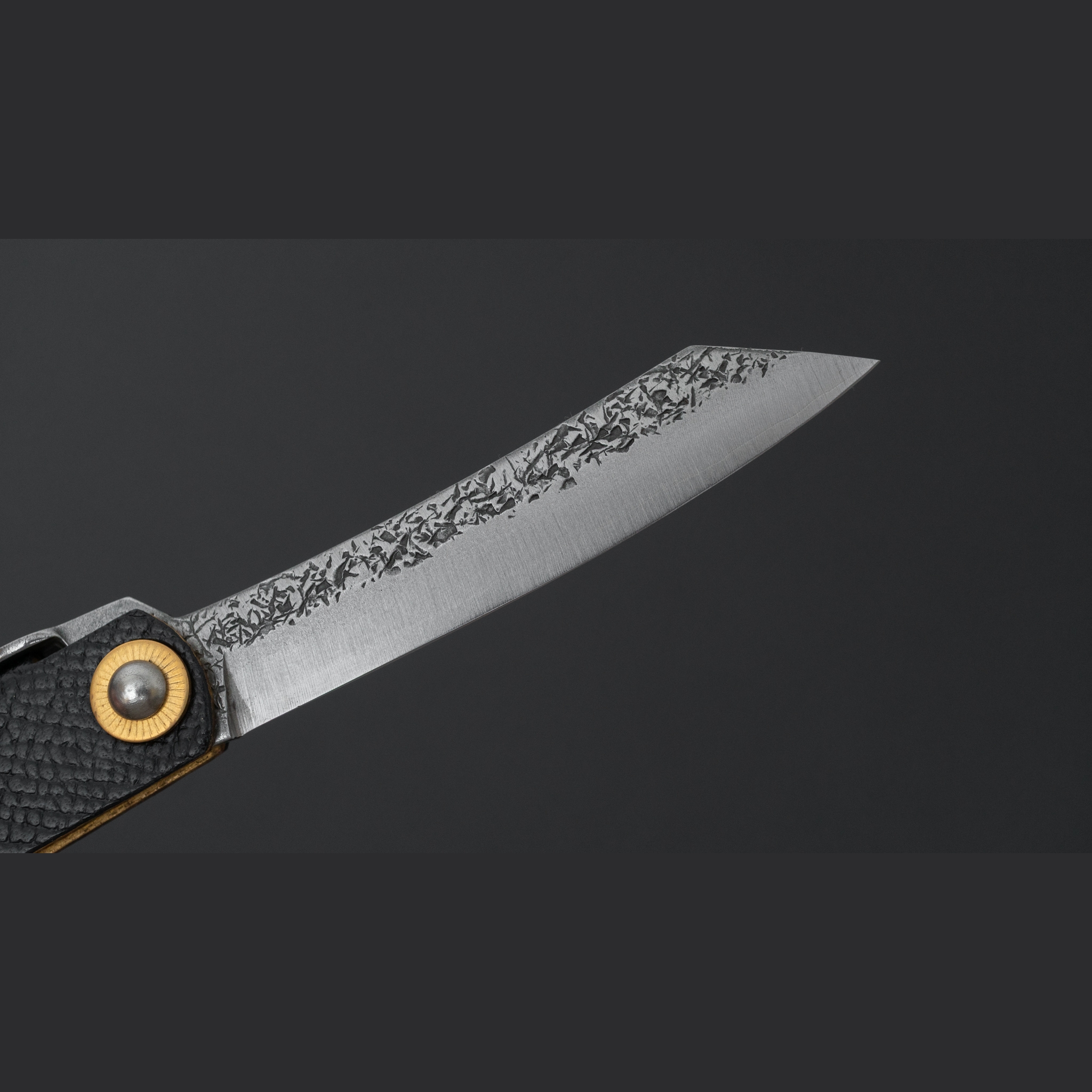 אולר כיס היגונוקאמי 72 מ״מ VG-10 ציפוי עור – Mitsuo Nagao יפן